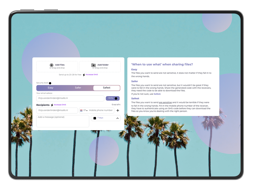 Msafe - TransferOne App